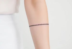 A band of scaled around the arm tattoo idea