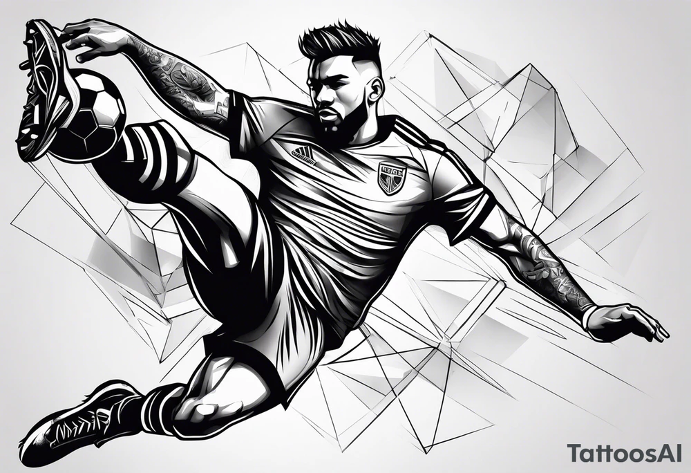 Football player tattoo idea