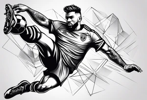Football player tattoo idea