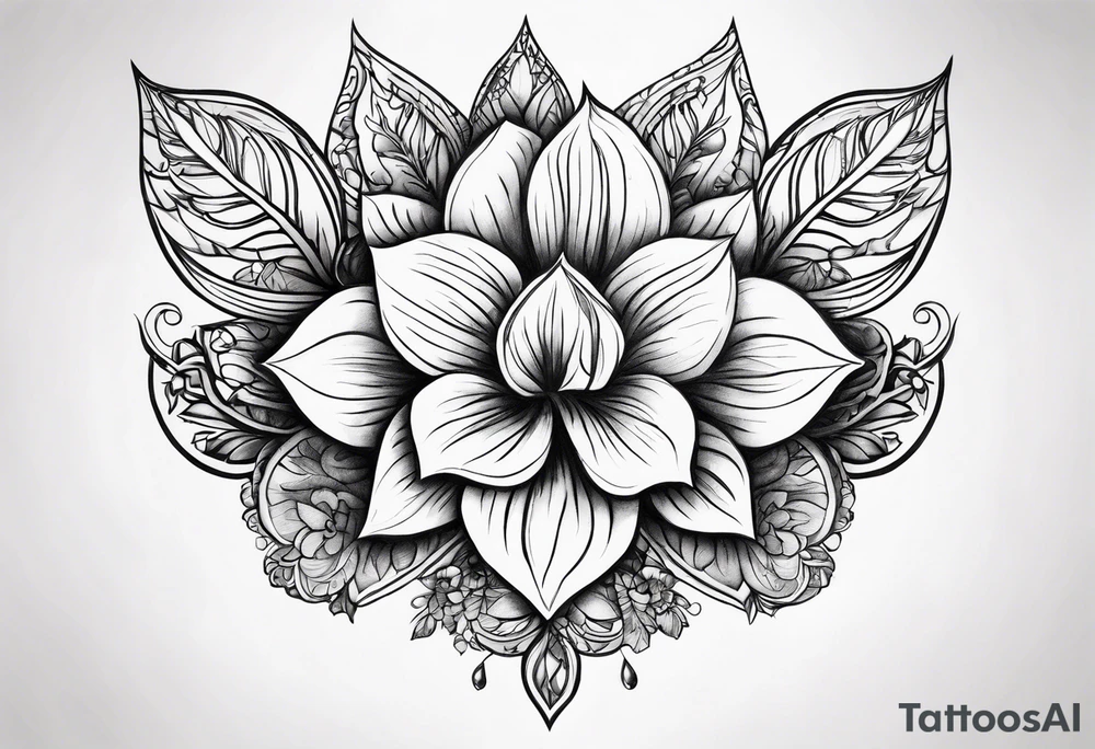 flower of lofe tattoo idea