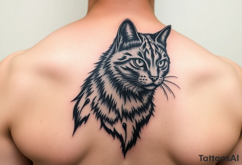 Black Cat tattoo idea
