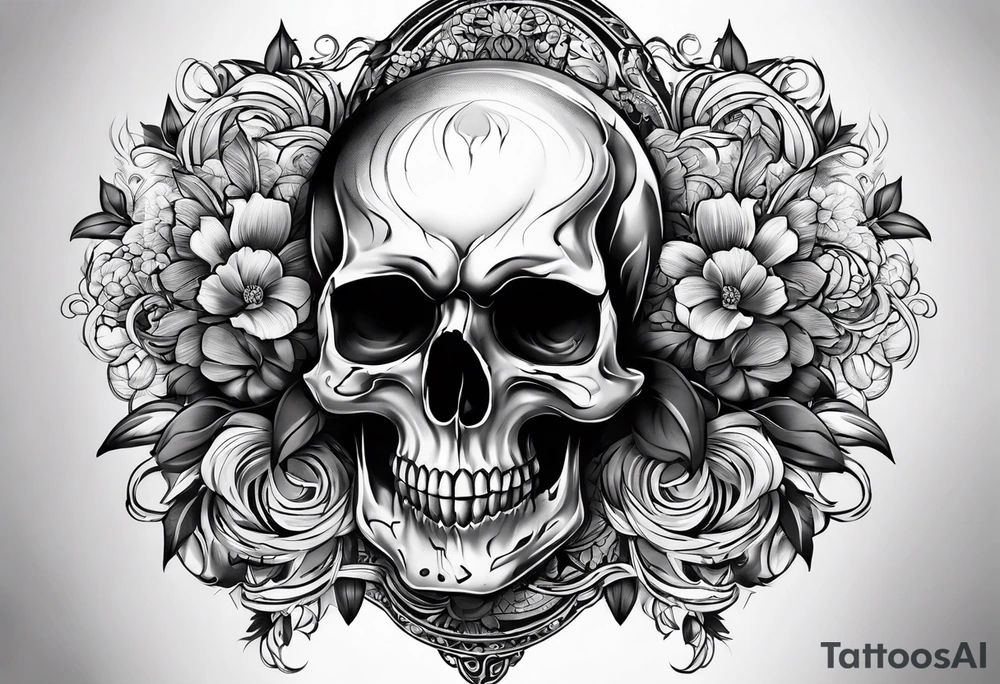 Skull tattoo idea