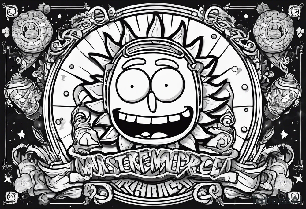 Pickle Rick Rick and Morty tattoo idea