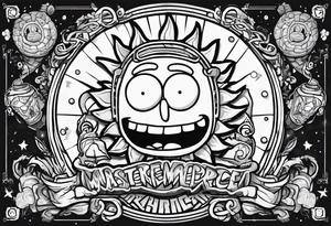 Pickle Rick Rick and Morty tattoo idea