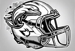 Cool miami dolphins sports tattoo idea