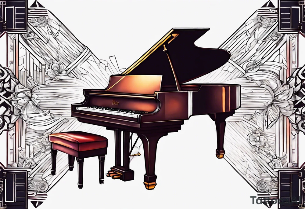 MUSIC LIFE FAMILY PIANO tattoo idea