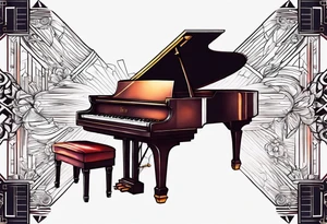 MUSIC LIFE FAMILY PIANO tattoo idea