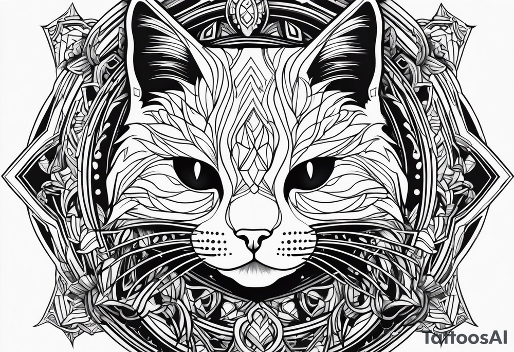 Black Cat tattoo idea