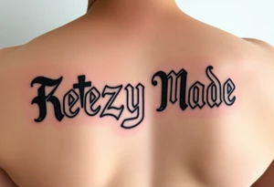 Fat bubble  lettering  (KeezY MadE) tattoo idea