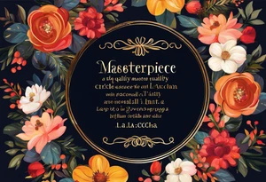 circle written with the quote "L a v i t a  è  c i ò  c h e  t i  a c c a d e  m e n t r e  s e i  i m p e g n a t o  a  f a r e  a l t r i  p r o g e t t i." tattoo idea
