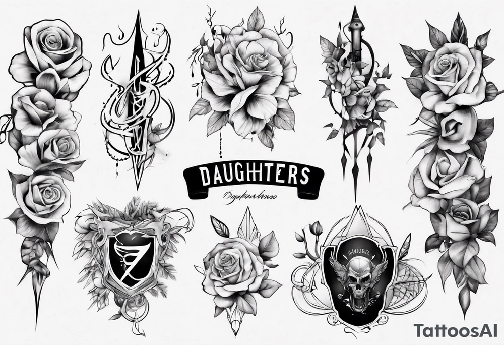 Daughters name tattoo idea