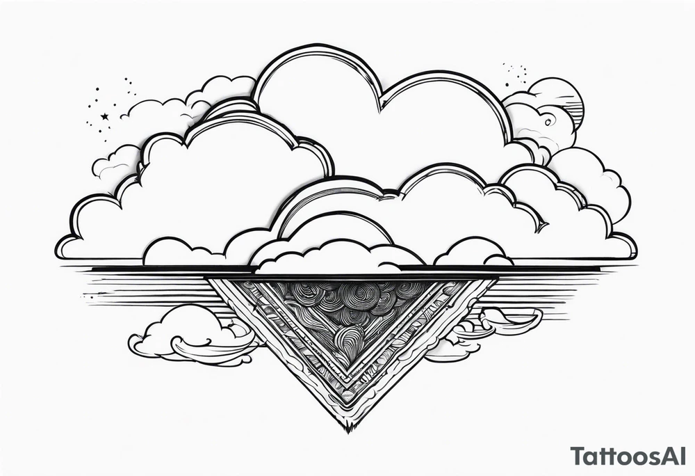 Head in the clouds tattoo idea