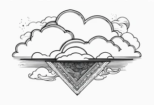 Head in the clouds tattoo idea