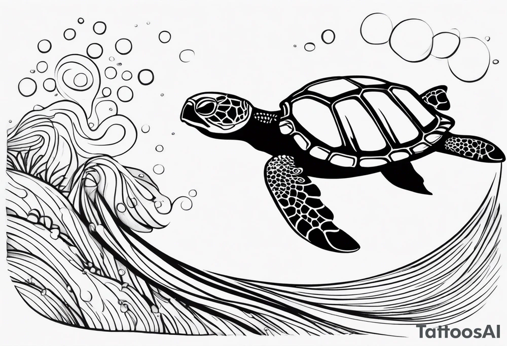Ocean/waves, with turtle/jellyfish/starfish/shells, for woman’s wrist tattoo idea Ocean/waves, with turtle/jellyfish/starfish/shells, for woman’s wrist tattoo idea