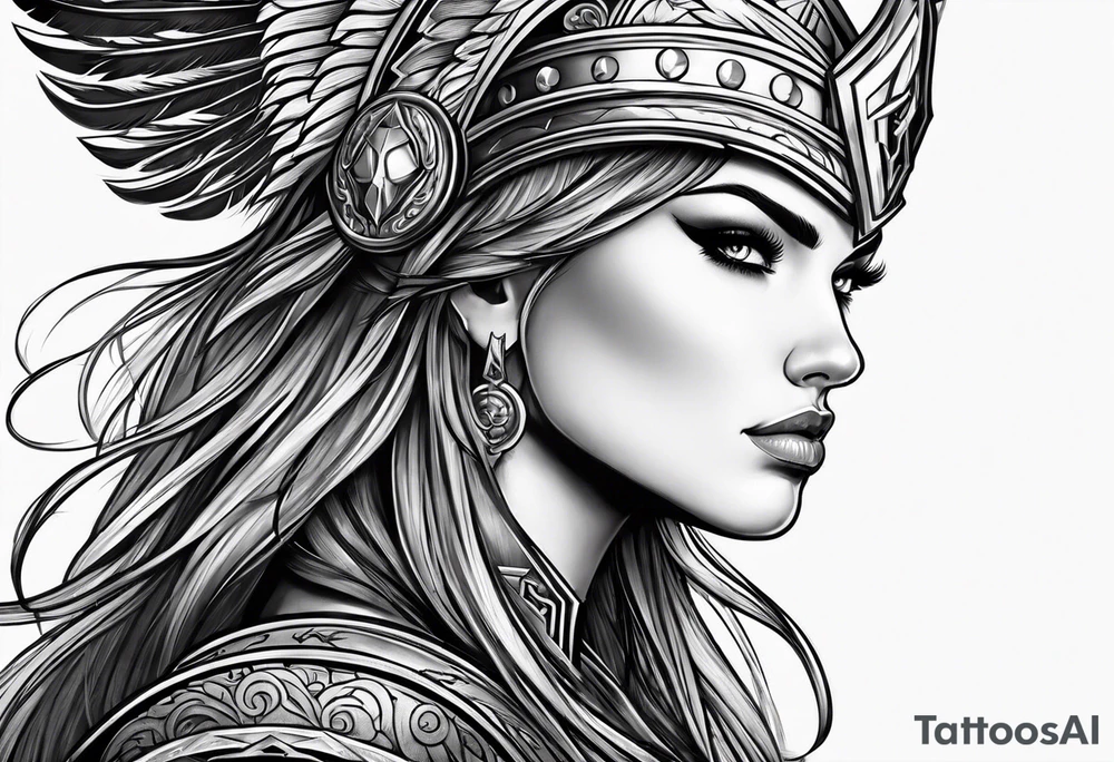 Valkyrie warrior tattoo idea