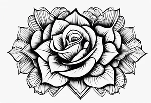 Minimalist design for a small tattoo with quote " never fold never back down" tattoo idea
