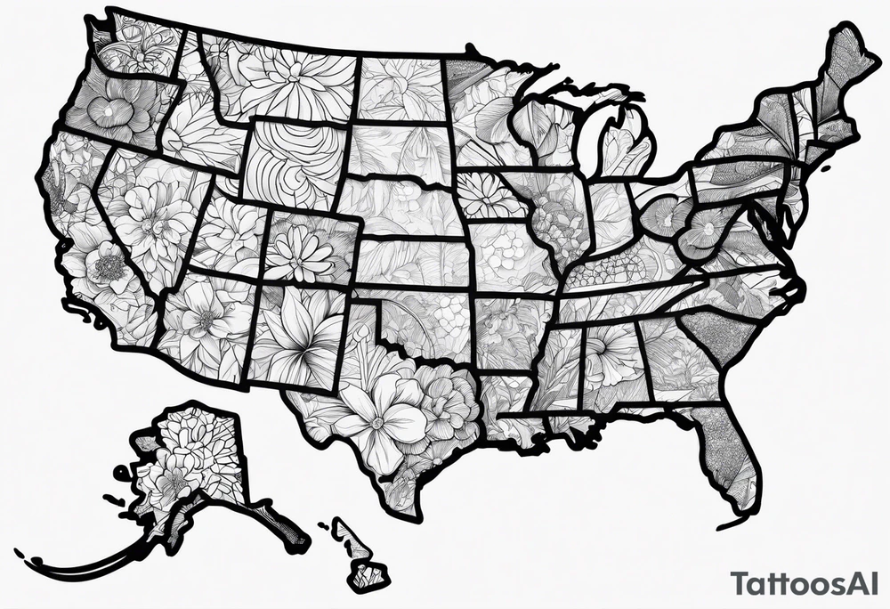 Simple oklahoma outline tattoo idea