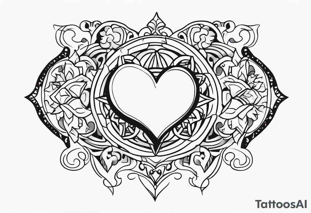 the name Zaqlyne with a tiny heart after it tattoo idea