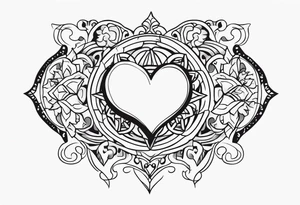 the name Zaqlyne with a tiny heart after it tattoo idea