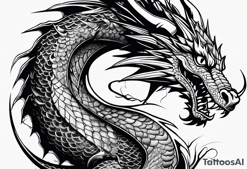 dragon tattoo idea