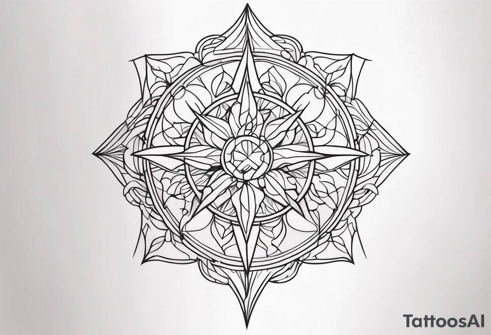 needle and thred tattoo idea