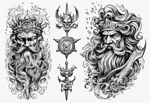 Poseidon tattoo idea
