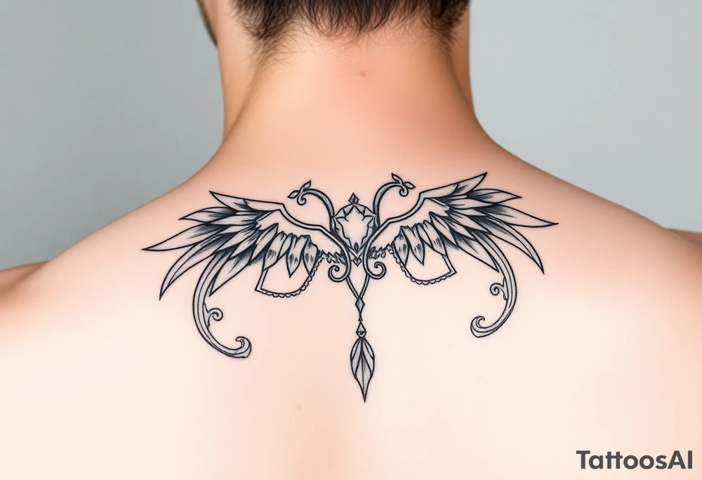 Aquarius theme elegant and feminine small tattoo idea
