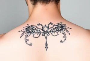 Aquarius theme elegant and feminine small tattoo idea