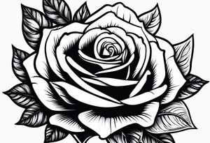 Gun bullet with rose tattoo idea