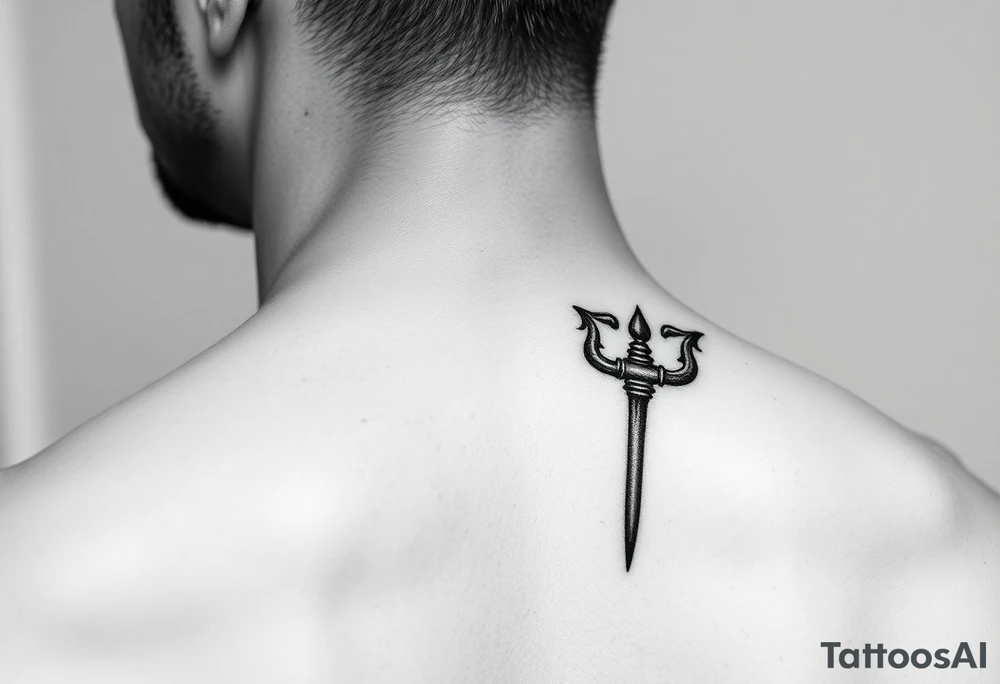A single vajra placed on the right side, symbolizing unshakable strength, clarity of purpose, and the masculine force that cuts through obstacles. This design represents a man’s path to prosperity — steady, grounded, and undefeatable. It draws in success, protects against negativity, and channels disciplined action toward wealth, growth, and legacy. tattoo idea