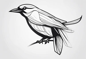 Powerful Bird tattoo idea