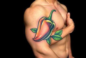 Pepper cartoon tattoo idea