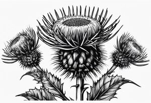 Scottish thistle tattoo idea