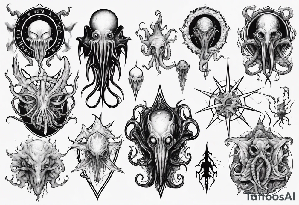 Lovecraftian horror tattoo idea