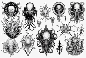 Lovecraftian horror tattoo idea