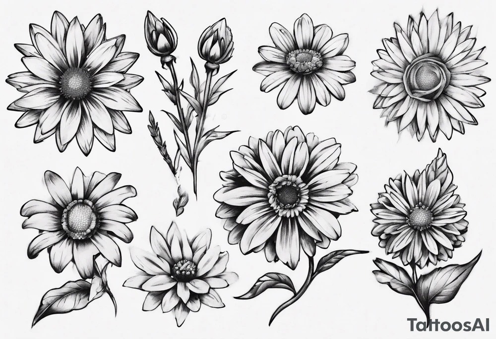 Iron Daisy tatoo tattoo idea