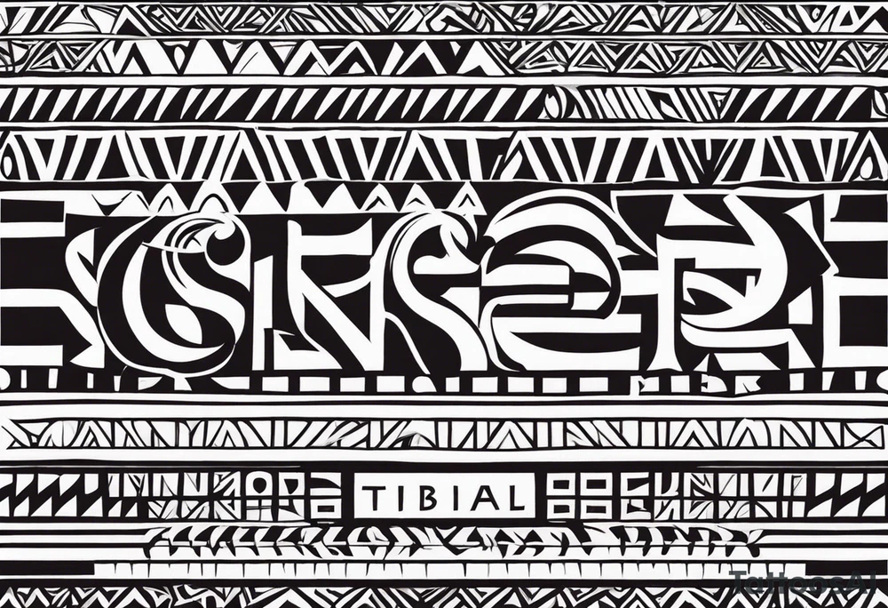 discipline and consistency tribal tattoo idea