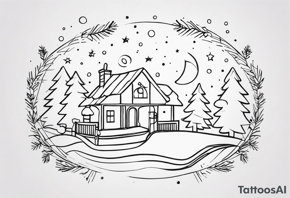 christmas tattoo idea