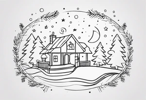 christmas tattoo idea