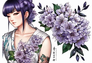 Hinata hyuga lilac tattoo idea