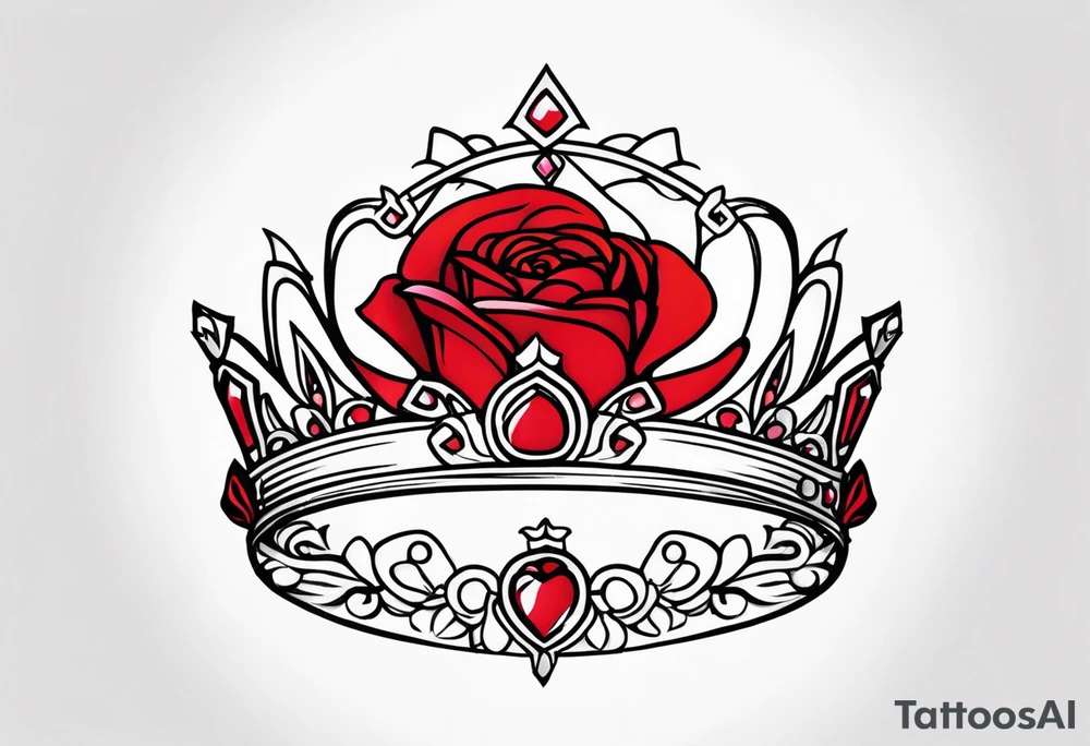 the rose queen's crown tattoo idea
