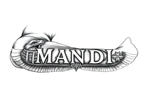 Name Mandi Egyptian theme tattoo idea