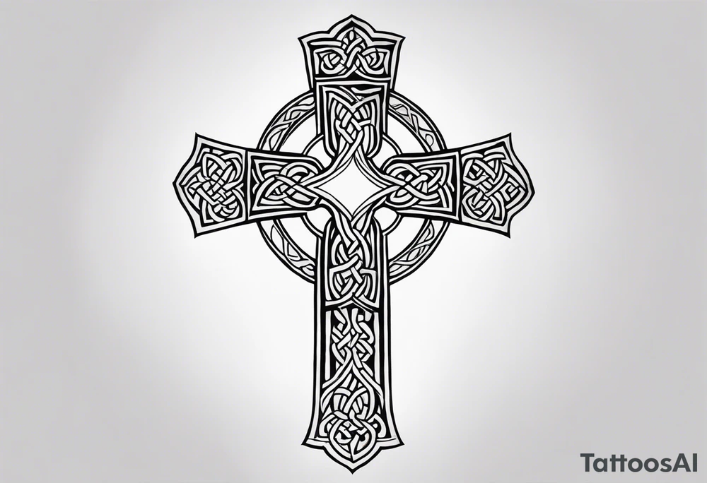 Celtic cross tattoo idea