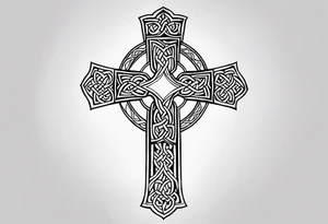 Celtic cross tattoo idea
