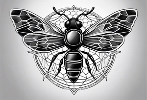 honeycomb tattoo idea