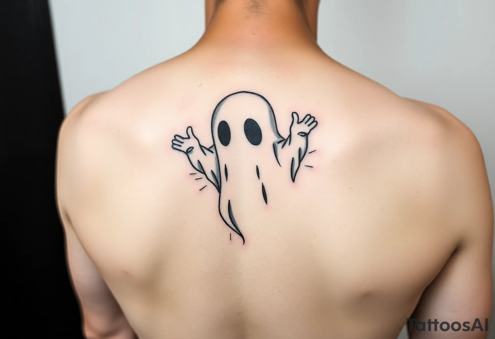 Cute ghost mechanic tattoo idea
