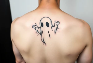 Cute ghost mechanic tattoo idea