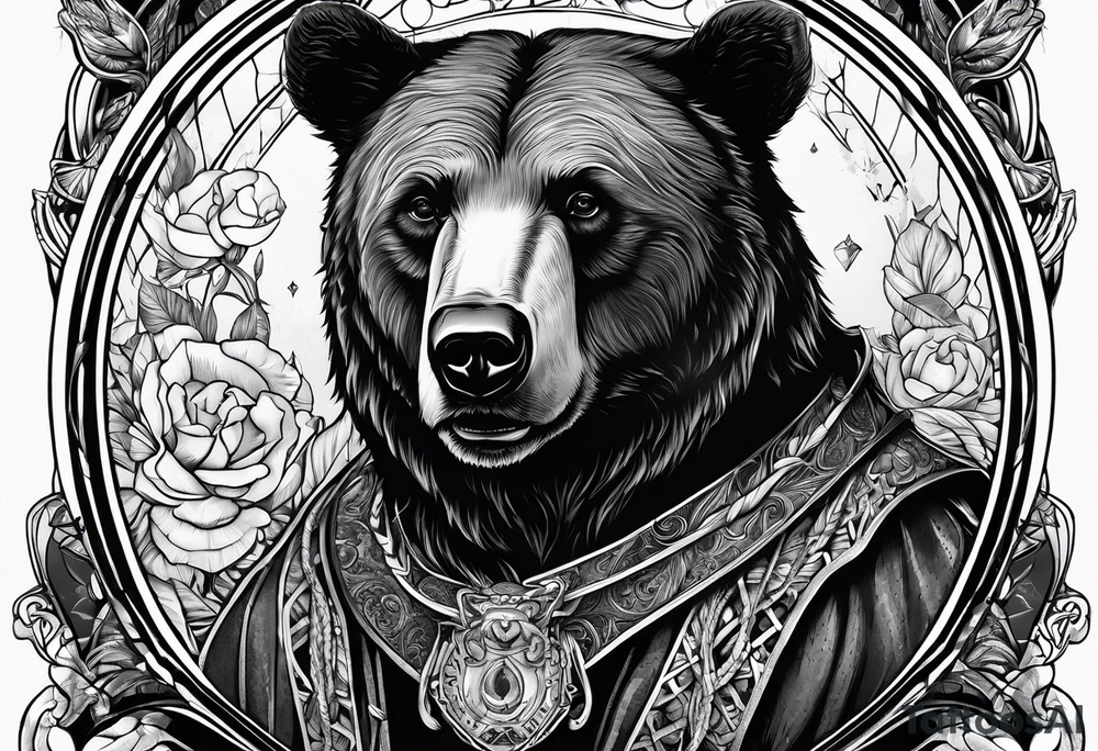 The fool tarot as a bear tattoo idea