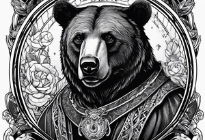 The fool tarot as a bear tattoo idea