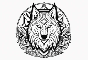 Tyr the Norse god and fenrir tattoo idea